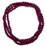 Extra Long Fabric Ball Necklace