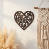 Wooden Carved Heart