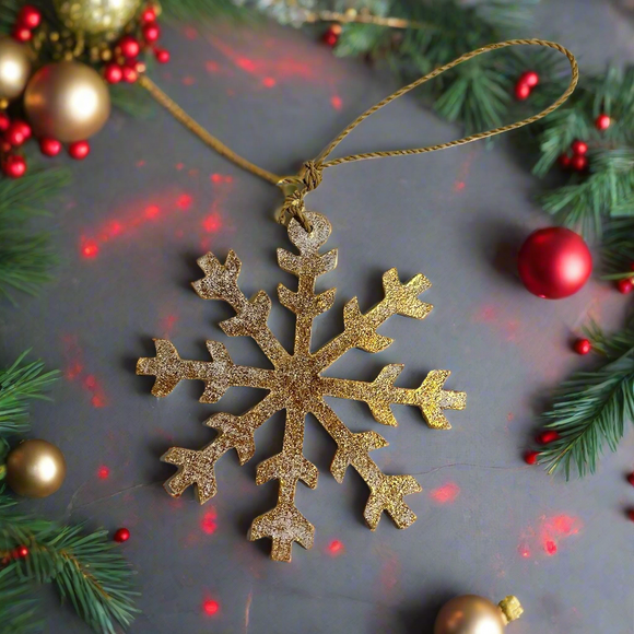 Wooden Snowflake Decoration