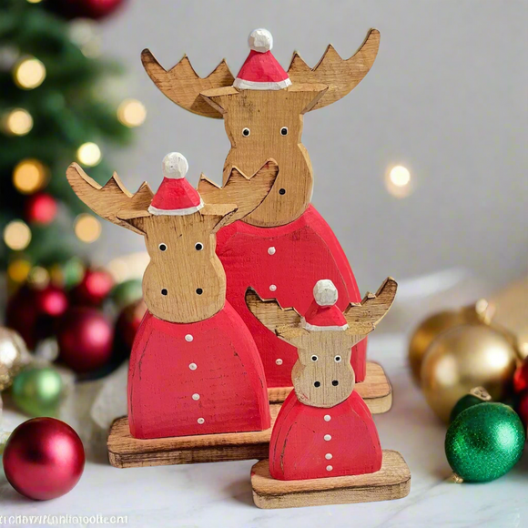 Red Deer In Santa suit Decoration