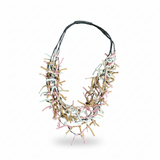 Multi Strand Fabric Necklace