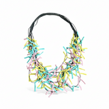 Multi Strand Fabric Necklace