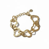 Linked Heart Bracelet - Gold Stainless Steel