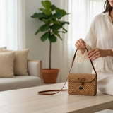 Rectangular Rattan Bag