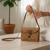 Rectangular Rattan Bag
