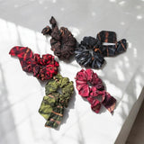 Set Of 5 Tie Dye Scrunchies With Tail