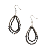 Tear Drop Earring with Crystal Bead