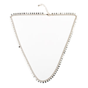 Disc Chain Necklace - Silver Plate