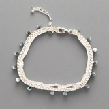 Double Disc Chain Bracelet