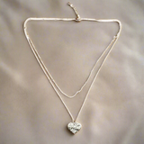 Double Strand Heart Necklace