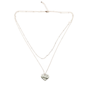 Double Strand Heart Necklace