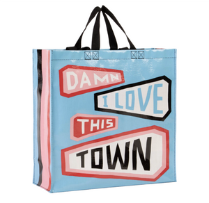 Damn I Love This Town Shopping Tote