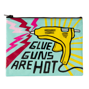 Glue Guns Are Hot Zipper Pouch