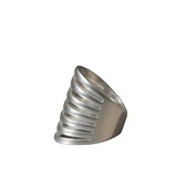Multi Strand Ring - Grey Stainless Steel