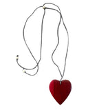 Simple Wooden Heart Necklace