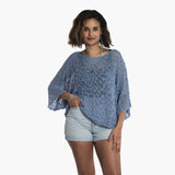 Short Sleeved Top - Denim Blue