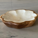 Mother of Pearl Small Wooden Flower Bowl
