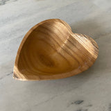 Small Wooden Heart Bowl