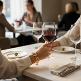 Linked Oval Bracelet - Gold Stainless Steel