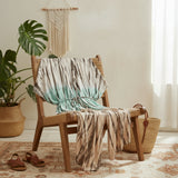 Tie Dye Lapis Ombre Kimono - Mint & Brown