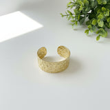 Beaten Stainless Steel Cuff - Gold Stainless Steel