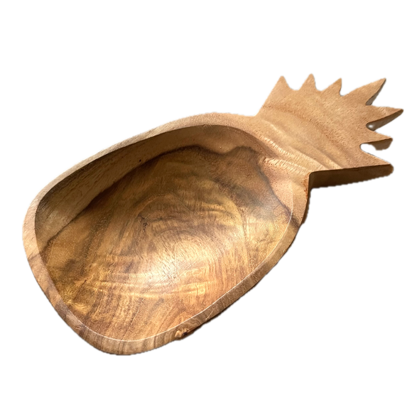 Small Wooden Pineapple Bowl