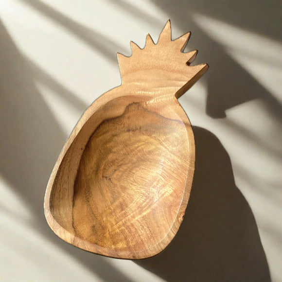 Small Wooden Pineapple Bowl
