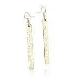 Metal Bar Earring - Gold Colour