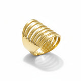 Multi Strand Ring - Gold Stainless Steel