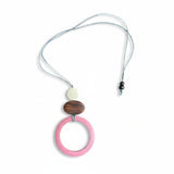 Wooden Open Circle Pendant Necklace