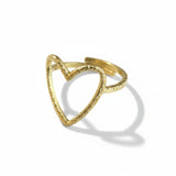 Open Heart Ring - Gold Stainless Steel