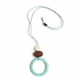 Wooden Open Circle Pendant Necklace