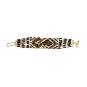 Beaded Aztec Style Wrap Bracelet