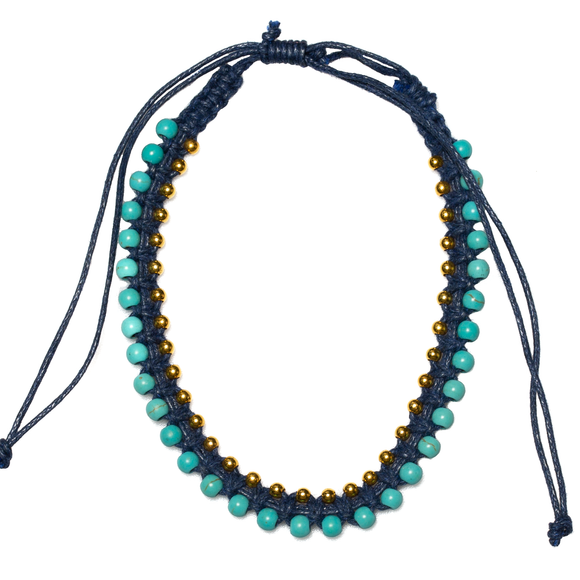 Turquoise Bead Anklet