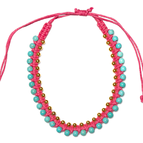 Turquoise Bead Anklet