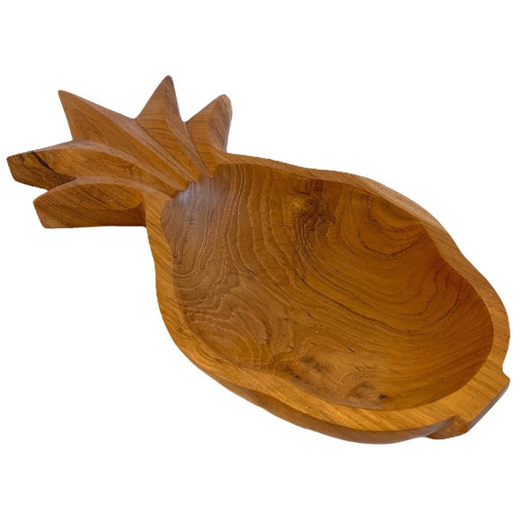 Large Wooden Pineapple Bowl