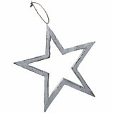 Large Hanging Open Wooden Star