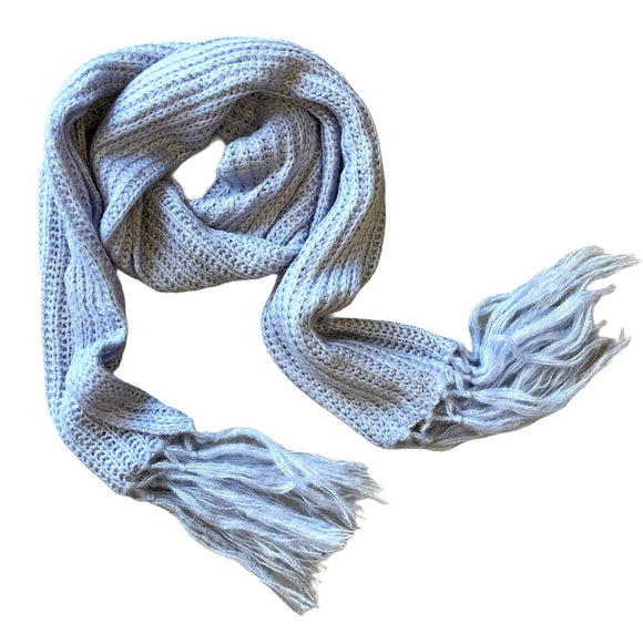 Simple Knit Scarf With Tassles