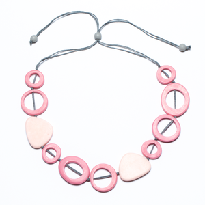 Resin Hoop & Triangle Necklace