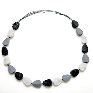 Long Resin Pebble Necklace - Flamingo Boutique