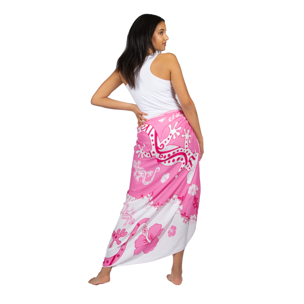 PRINTED SARONG SKIRT - Blue