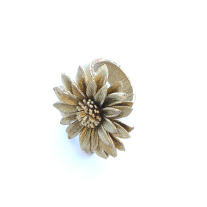 Leather Flower Ring - Flamingo Boutique