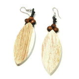 Wooden Petal Earrings