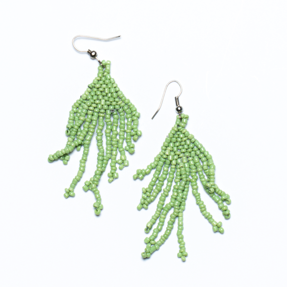 Seed bead 2025 drop earrings