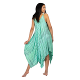 Mint & Grey Tie Dye Handkerchief Dress