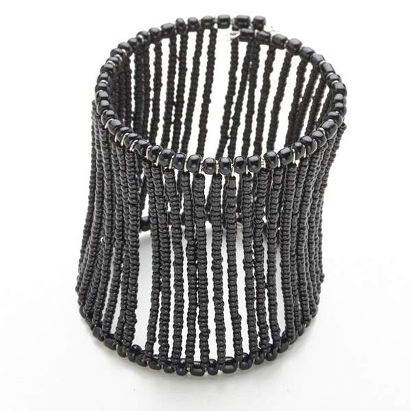 Beaded Column Cuff