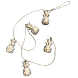 Hanging Wooden Pineapples