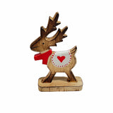 Deer With Red Heart Decoration