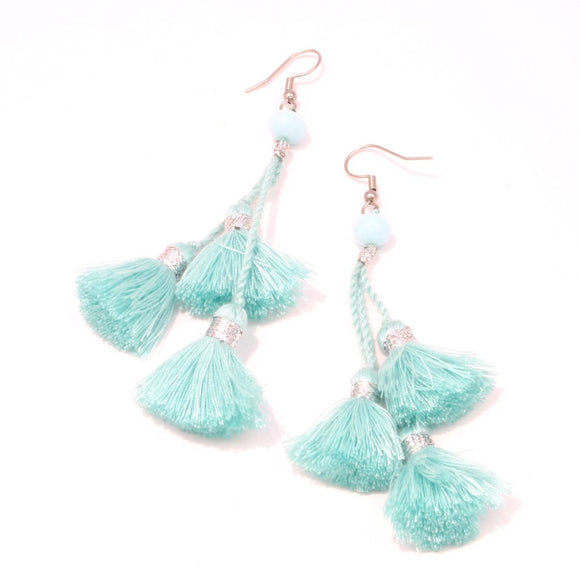 Triple Tassel Earrings