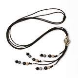 Long Beaded Tassel Necklace